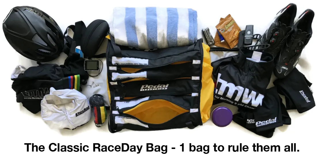 Mike Finnegan Health 2022 RACEDAY BAG™ Black Orange