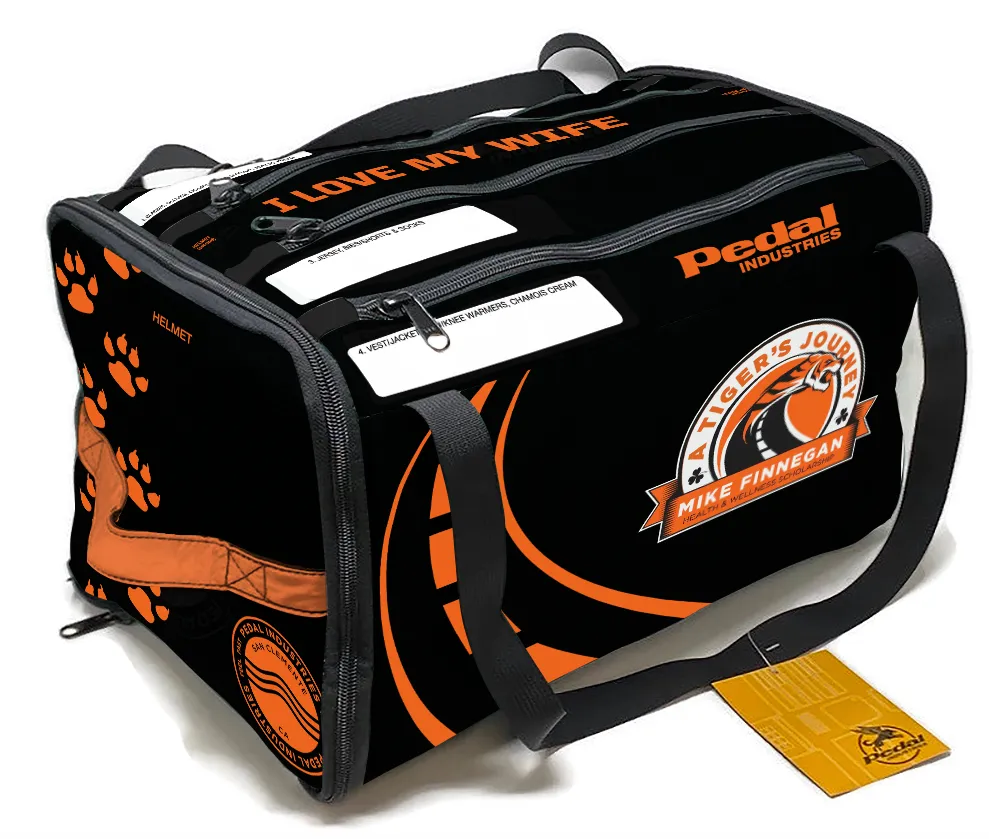 Mike Finnegan Health 2022 RACEDAY BAG™ Black Orange