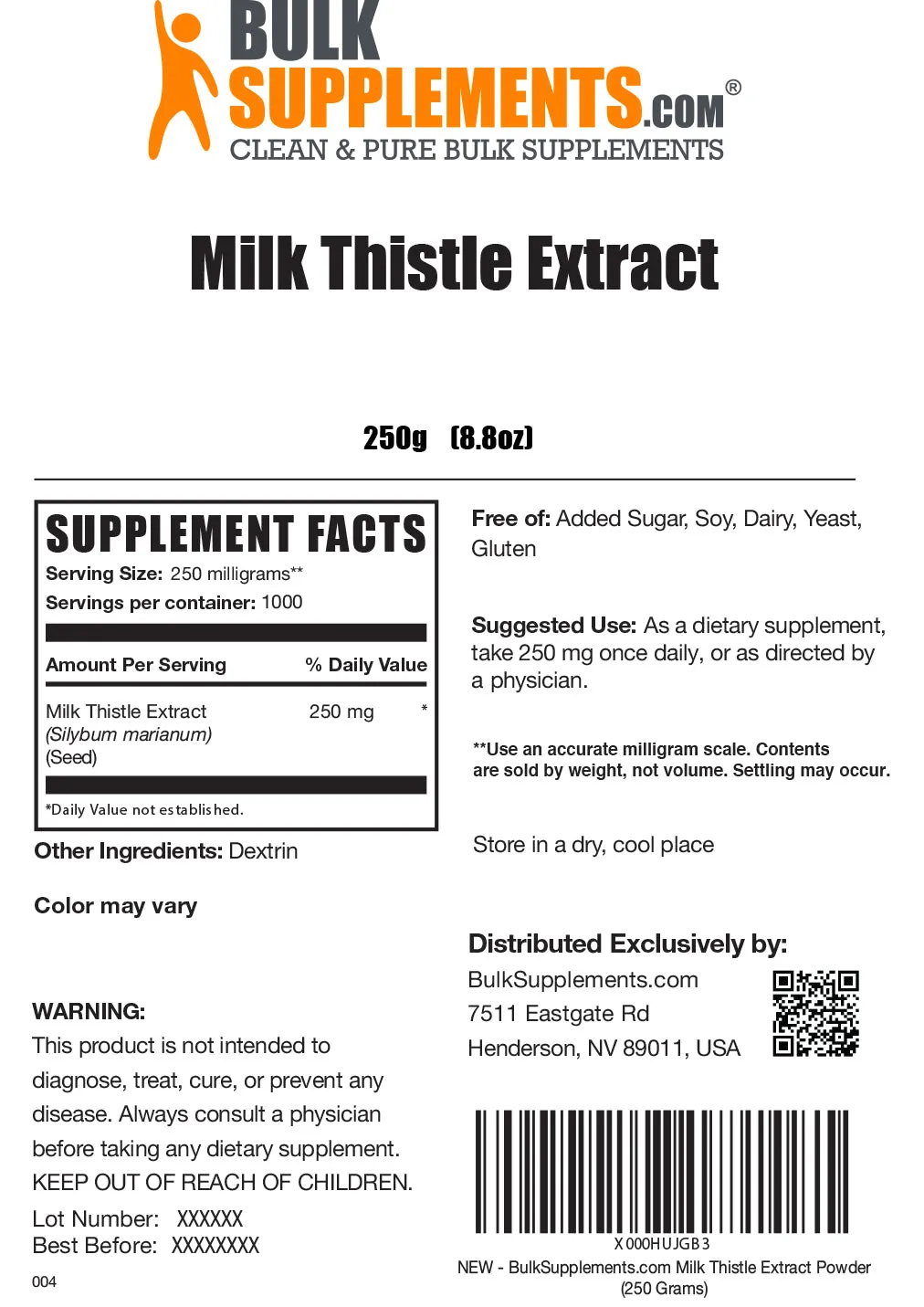 Milk Thistle Extract Powder