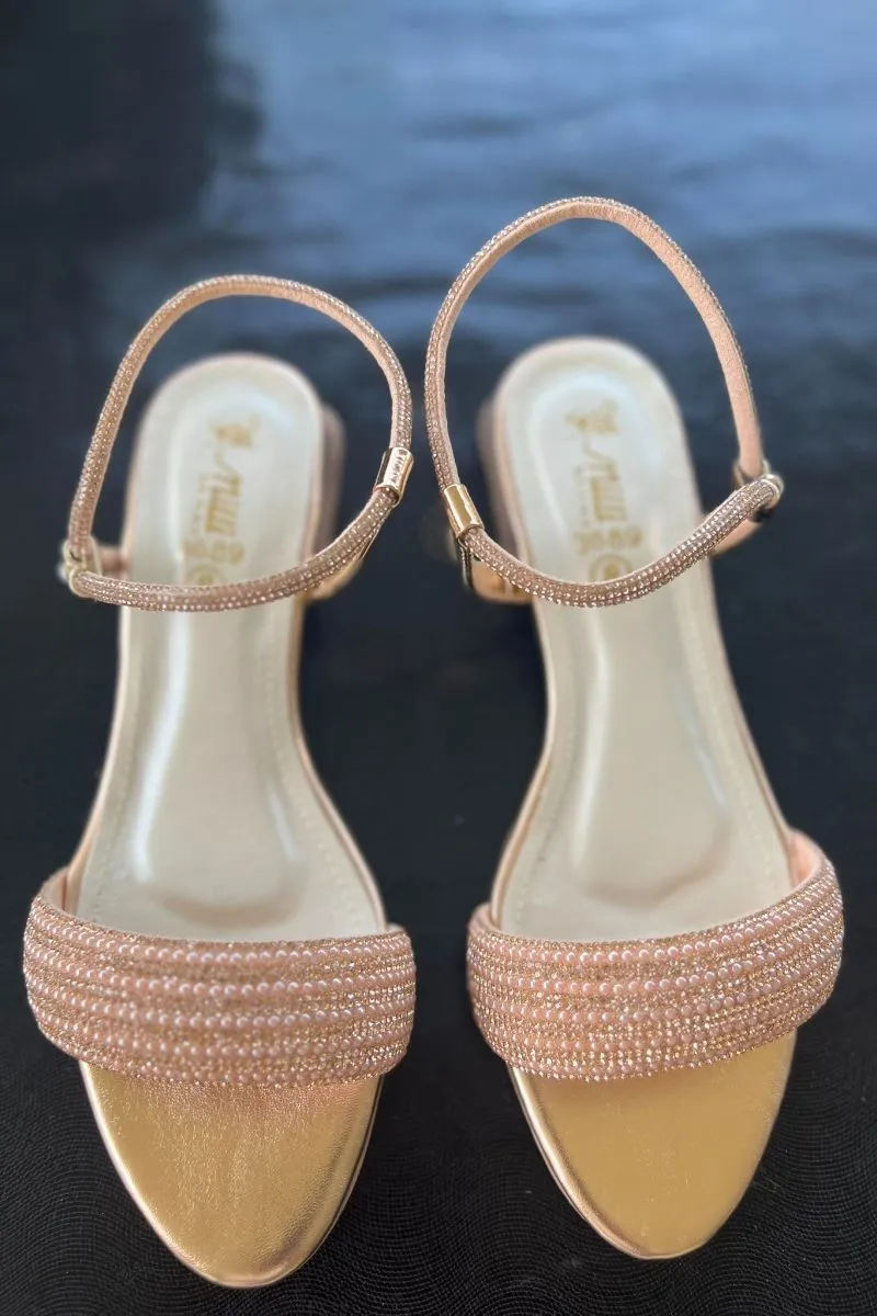 Milli Shoes - Fancy Sandals - Rose Gold - 3689