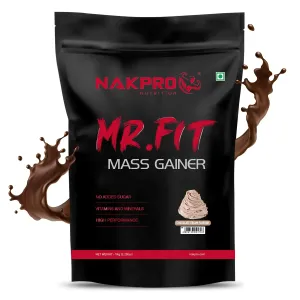 Nakpro MR. FIT Super Fast Weight Gainers/Mass Gainers (1 Kg, Chocolate Cream)