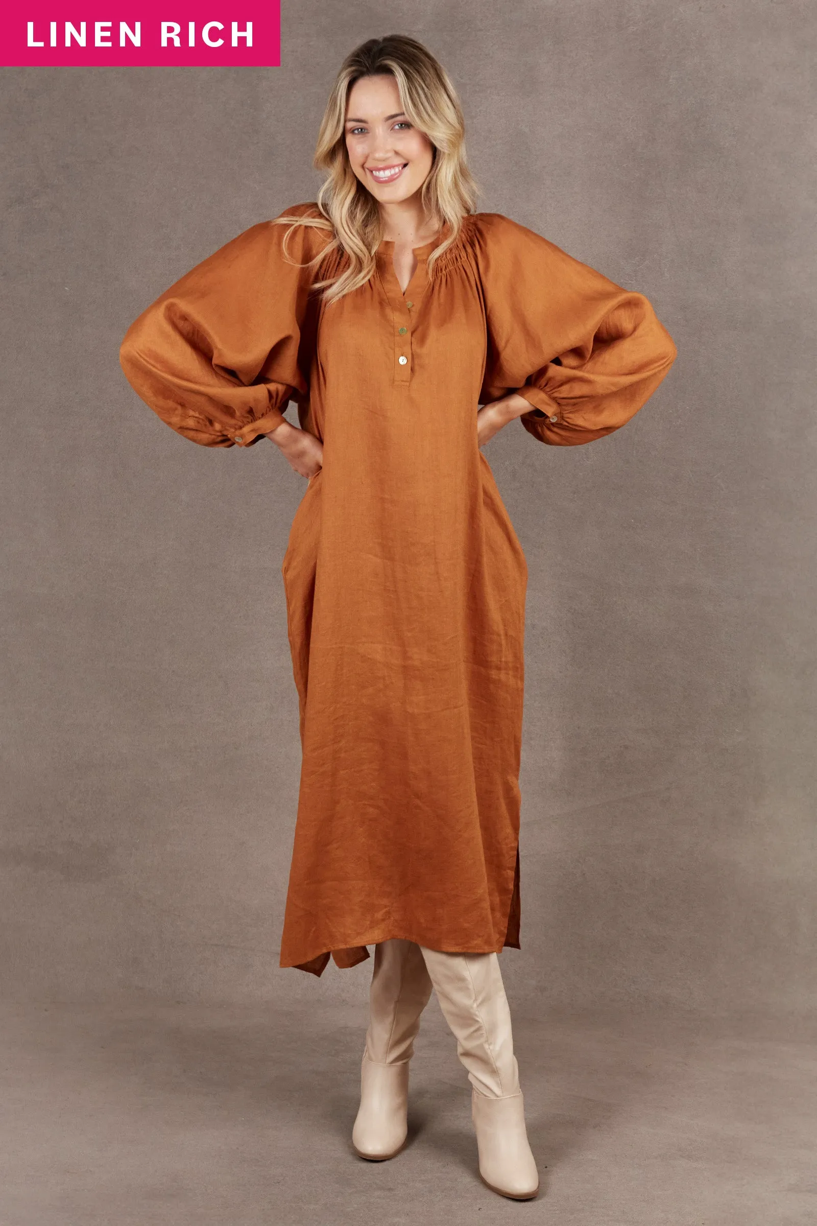 Nama Dress - Ochre