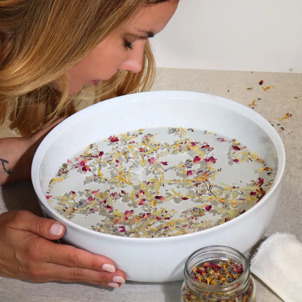 Natural Bath Salts - Floral Bath Soak & Facial Steam Blend - Vegan Friendly