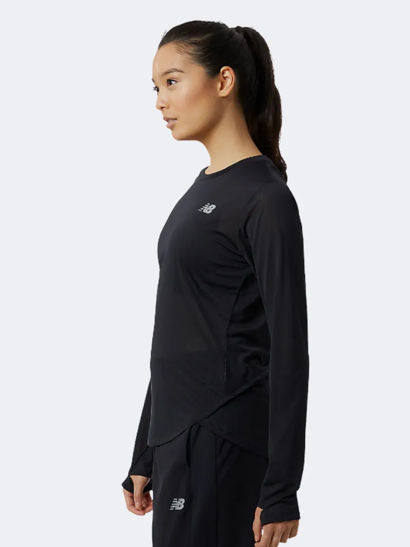 New Balance Accelerate Women Training Long Sleeve Black