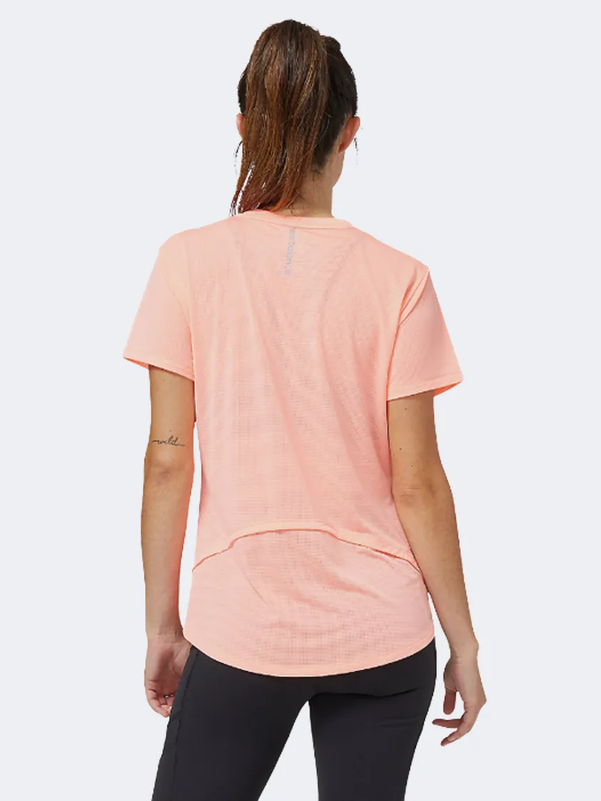 New Balance Accelerate Women Training T-Shirt  Grapefruit