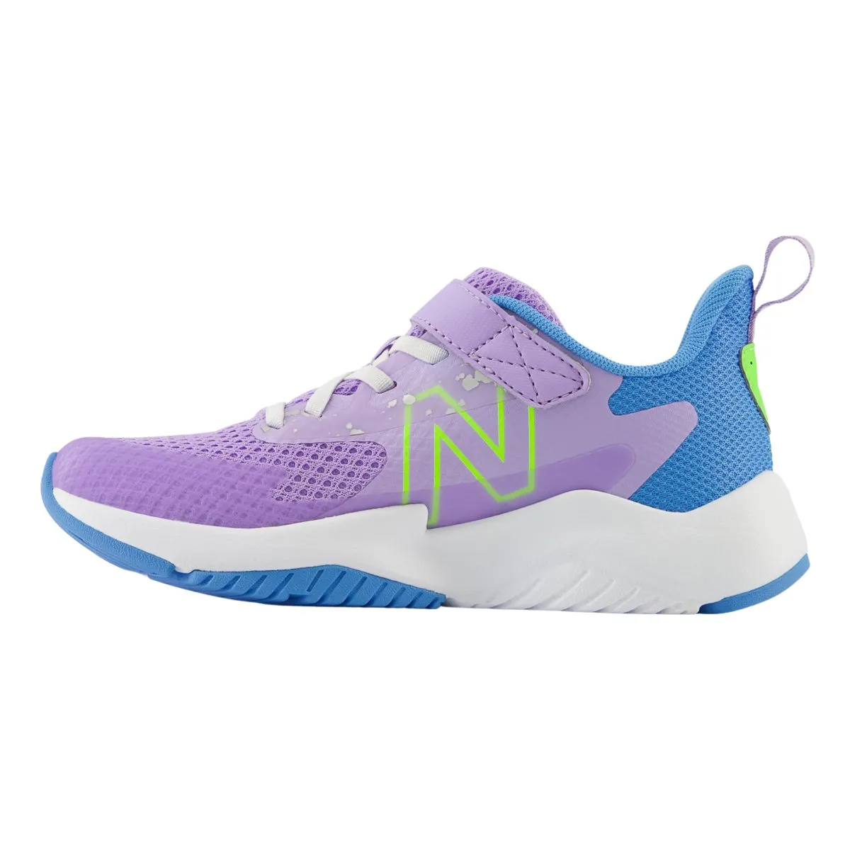 New Balance Girl's (Preschool) Rave Run v2 YTRAVHG2 Lilac Glo/Sky Blue/Pixel Green