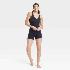 New - JoyLab Women's Seamless Short Active Bodysuit Fitness Workout Yoga Rompers