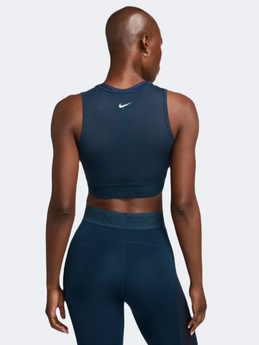 Nike Pro Women Training Tank Armoury Navy/White