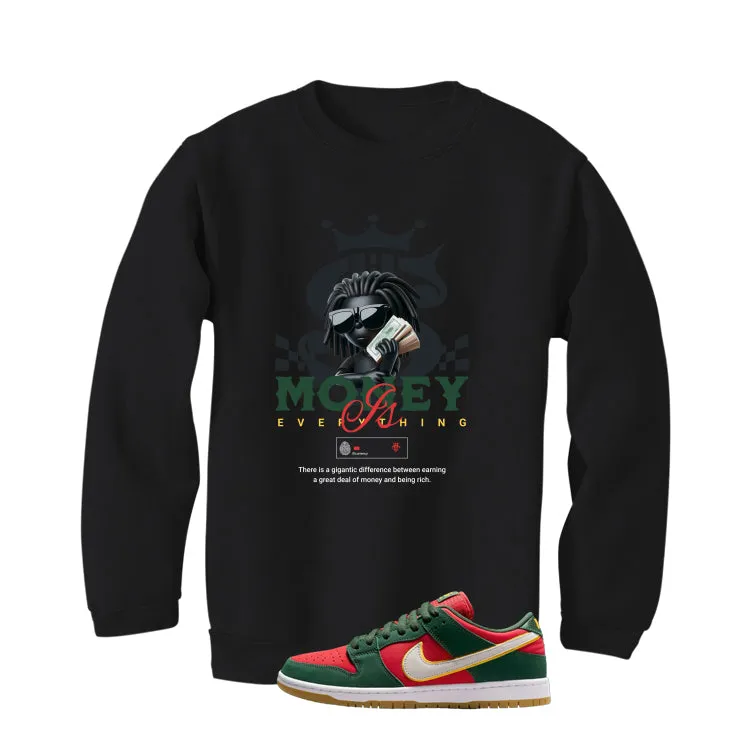 Nike SB Dunk Low PRM Seattle Supersonics Black T-Shirt (Money Is Everything)| illcurrency