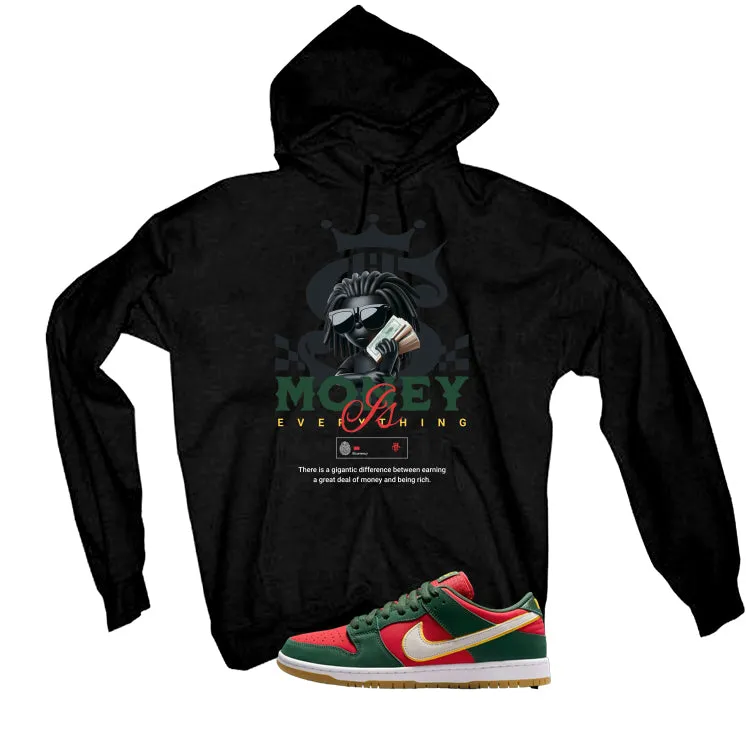 Nike SB Dunk Low PRM Seattle Supersonics Black T-Shirt (Money Is Everything)| illcurrency