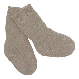 Non-slip Grip Socks Organic Terry Cotton Mini - Sand