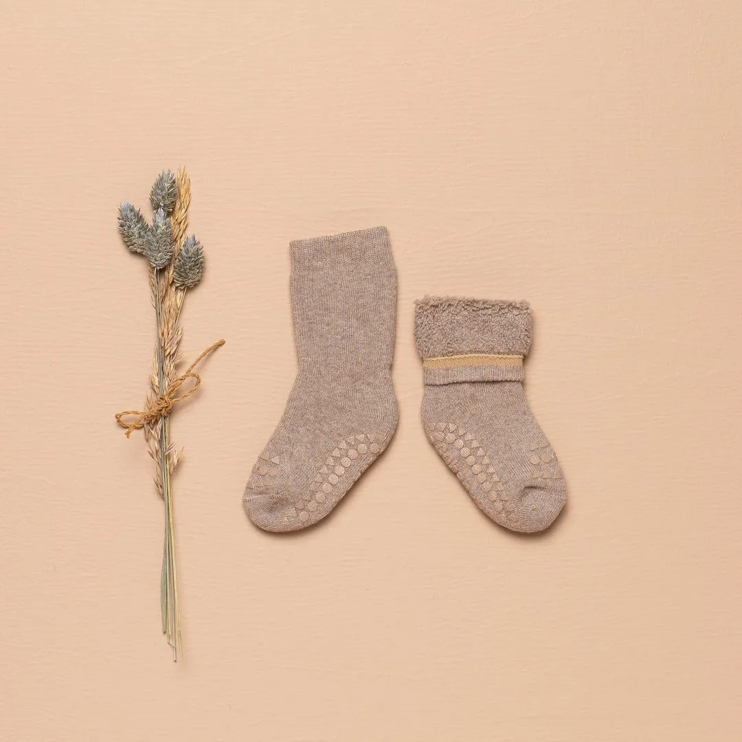 Non-Slip Grip Socks - Organic terry cotton- Sky Blue