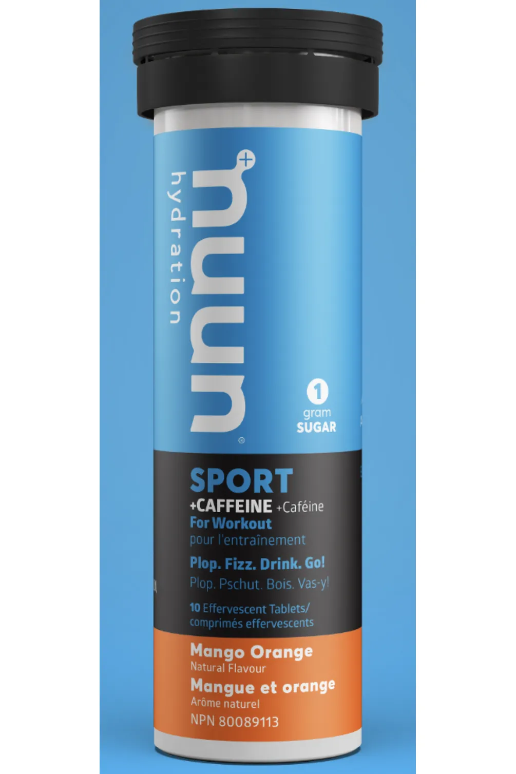 Nuun Sport with Caffeine - Mango Orange 10s