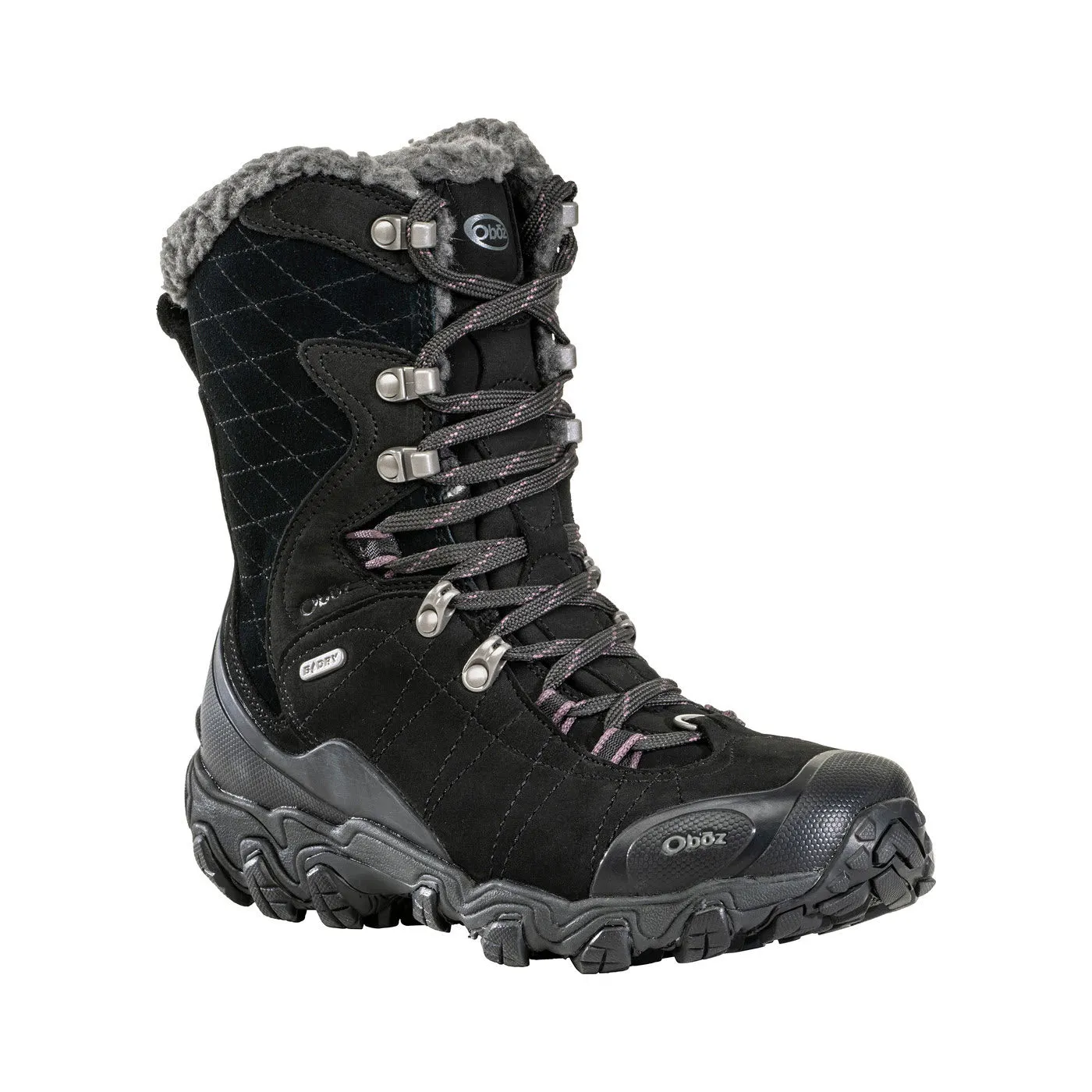 OBOZ BRIDGER 9" INSULATED B-DRY BLACK SEA - WOMENS