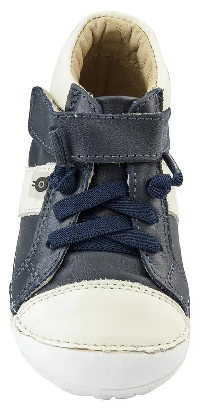 Old Soles Earth Pave Boy's Sneaker Tennis Shoes, Navy/White