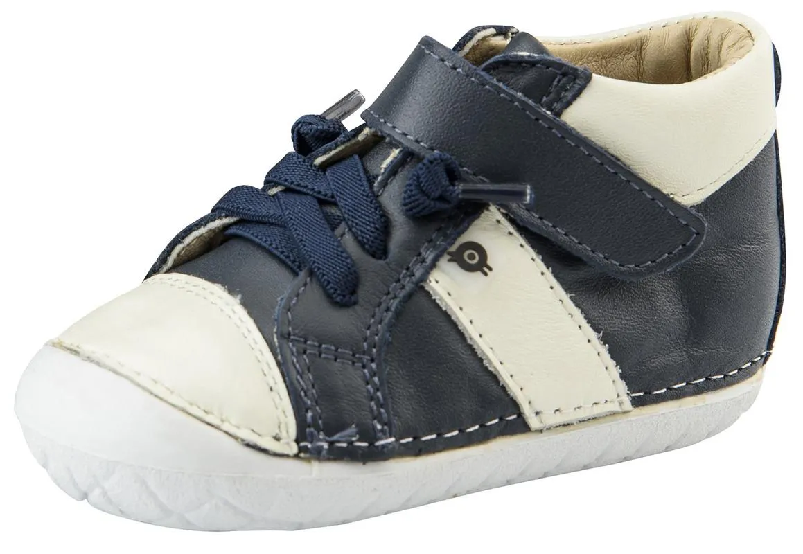 Old Soles Earth Pave Boy's Sneaker Tennis Shoes, Navy/White