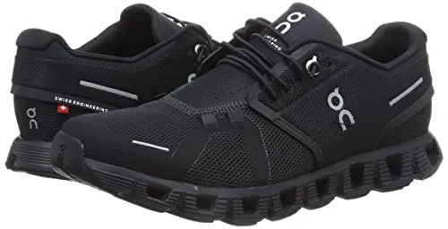 ON Men's Cloud 5 Sneakers, All Black, 9 Medium US