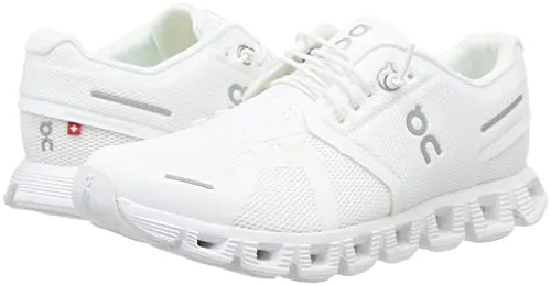 ON Women's Cloud 5 Sneakers, All White, 9 Medium US