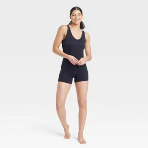 Open Box - JoyLab Women's Seamless Short Active Bodysuit Fitness Workout Yoga Rompers