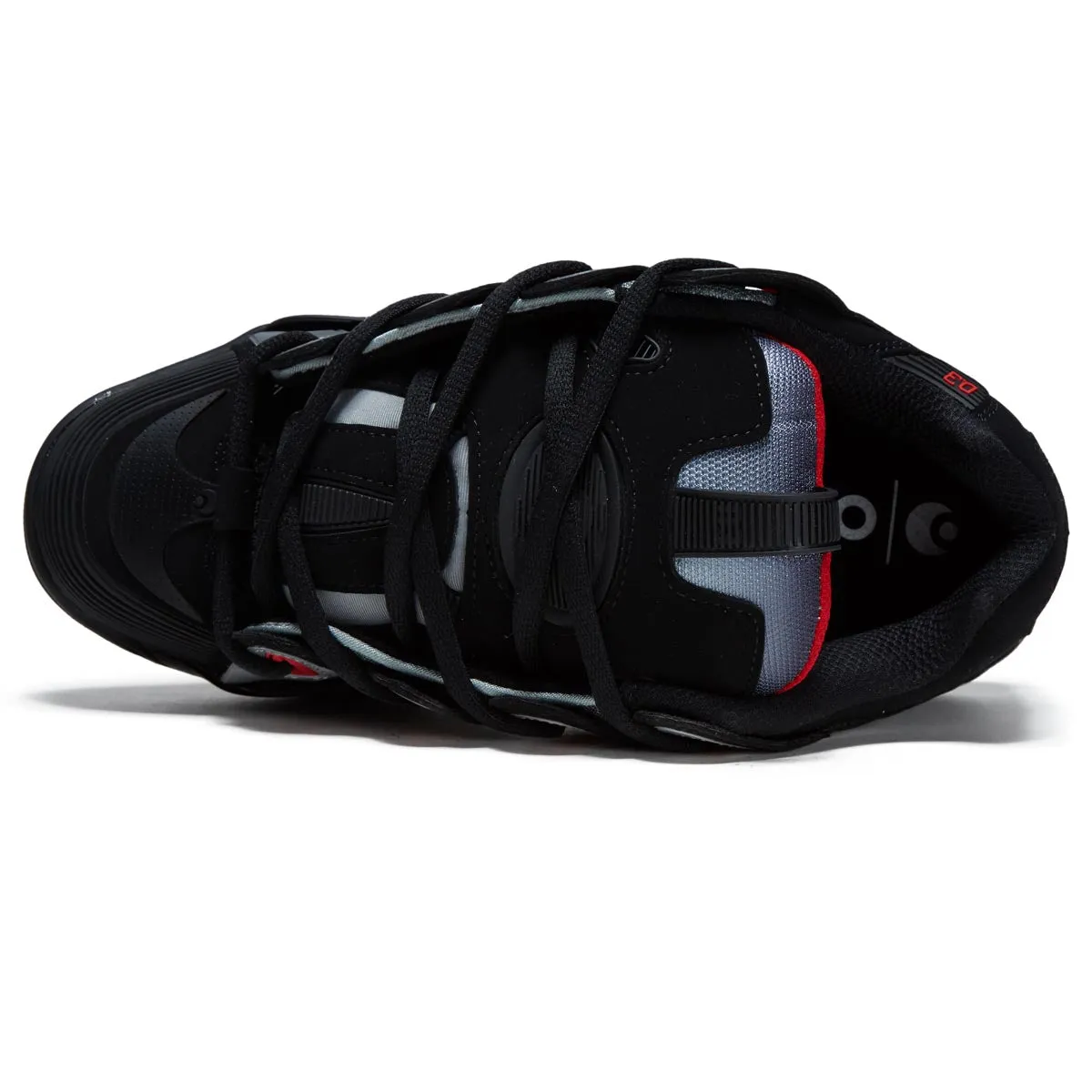 Osiris D3 2001 Shoes - Black/Light Grey/Red