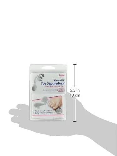 PediFix Visco-gel Toe Separators, Large, 2 Count