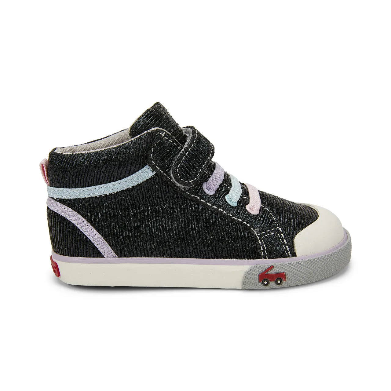 Peyton Hi-Top Sneaker - Black Sparkle