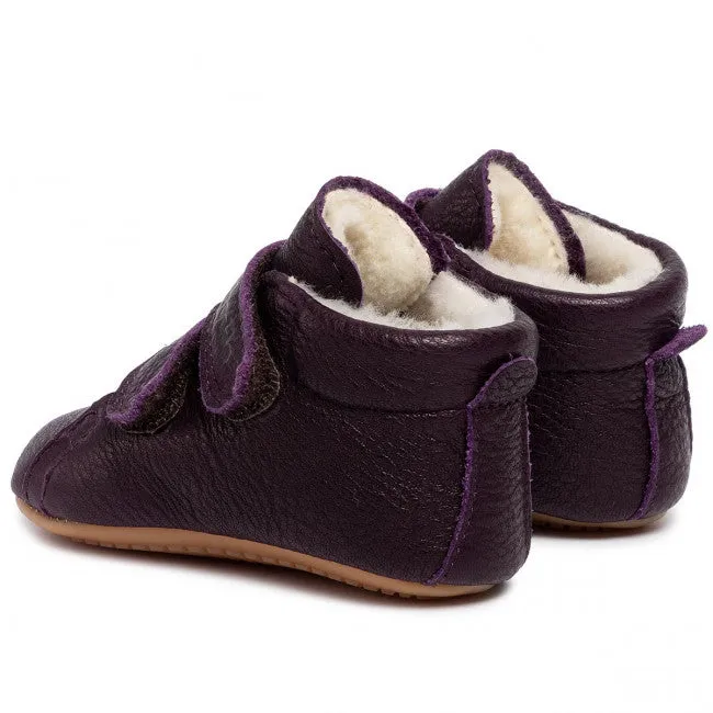 Prewalker Leather Sherpa Boot - Plum