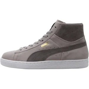 Puma SUEDE MID CLASSIC  Men’s - DRIZZLE-STEEL GRAY-WHITE