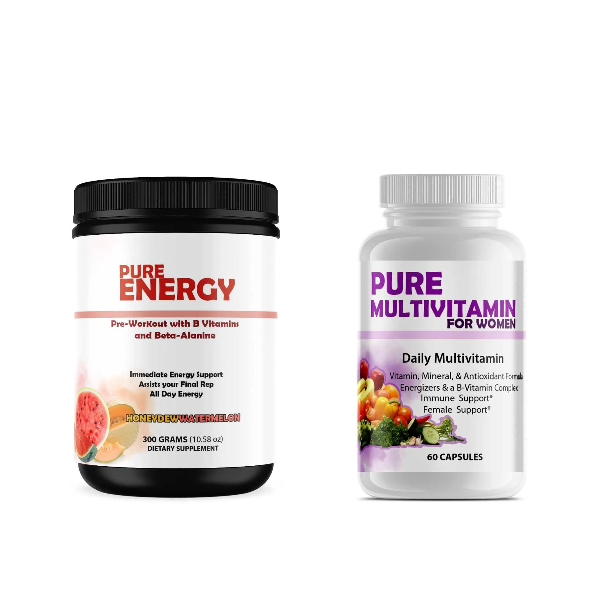 Pure Multivitamins   Pre-Workout Bundle