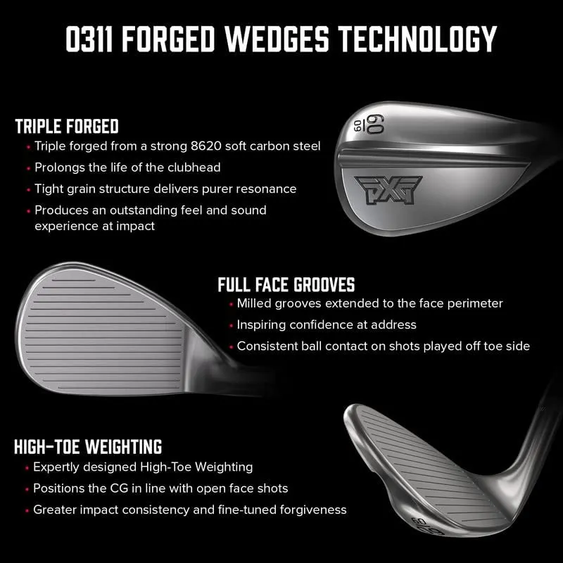 PXG V3 0311 Right Handed Forged Golf Wedge Available in Gap Wedge, Sand Wedge and Lob Wedge