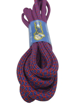 Rope Style Round Blue Red Laces - 5mm wide