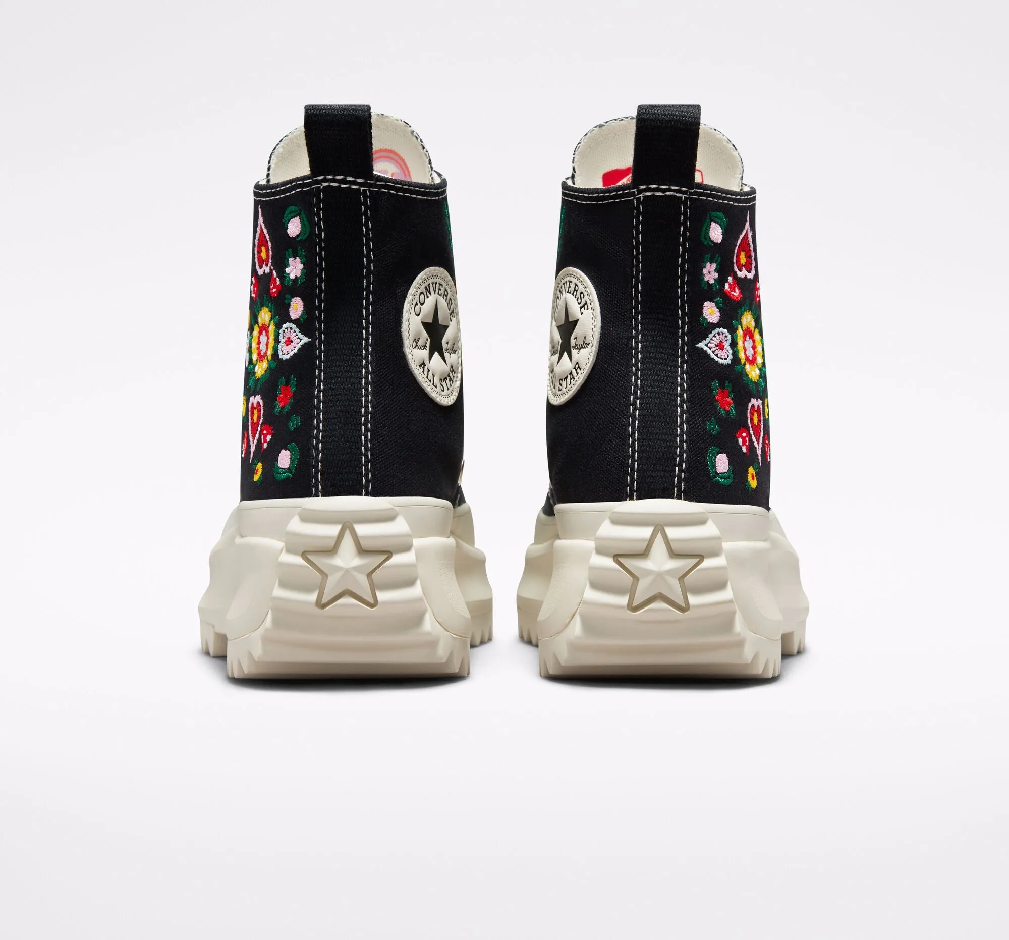 Run Star Hike Hi Sneakers Floral Embroidery