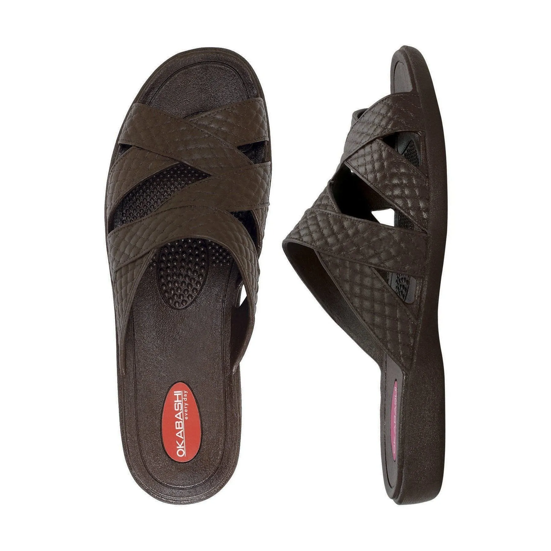 Sale: Women's Cross Strap Sandal by Okabashi Made in USA