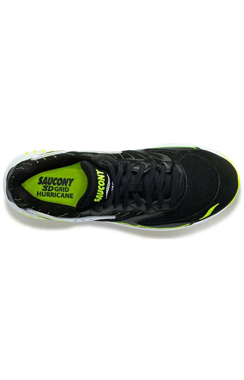 Saucony 3D Grid Hurricane Sneakers - Black/White