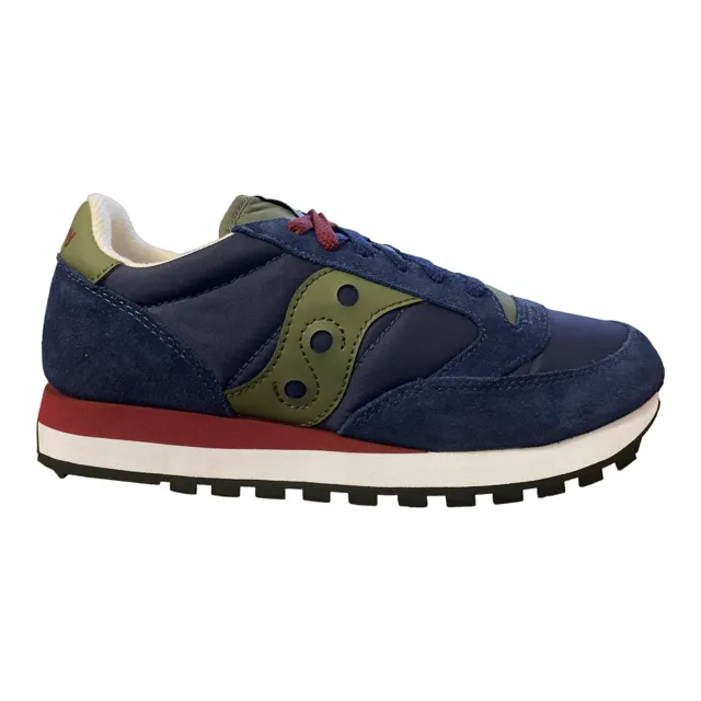 Saucony Originals scarpa sneakers da uomo Jazz Original S2044 654 blu-verde foresta