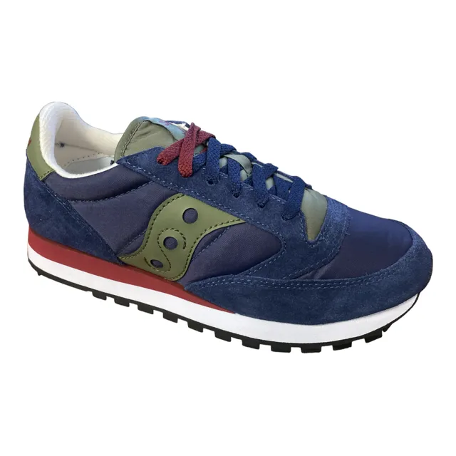 Saucony Originals scarpa sneakers da uomo Jazz Original S2044 654 blu-verde foresta