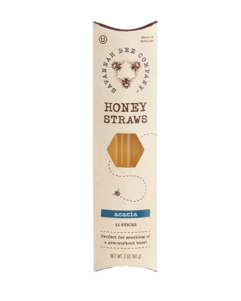 Savannah Bee Honey Straws 12ct