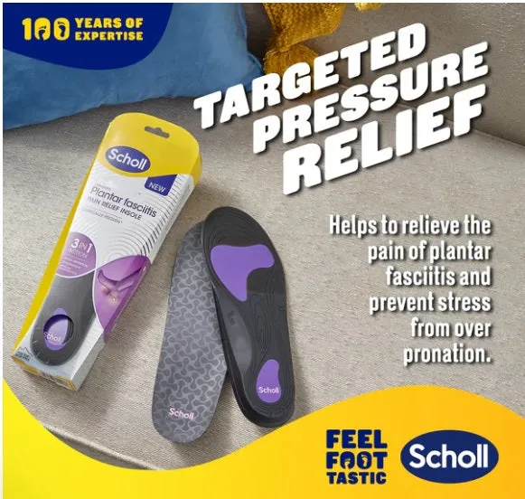 Scholl In-Balance Pain Relief Plantar Fasciitis Orthotics - Large