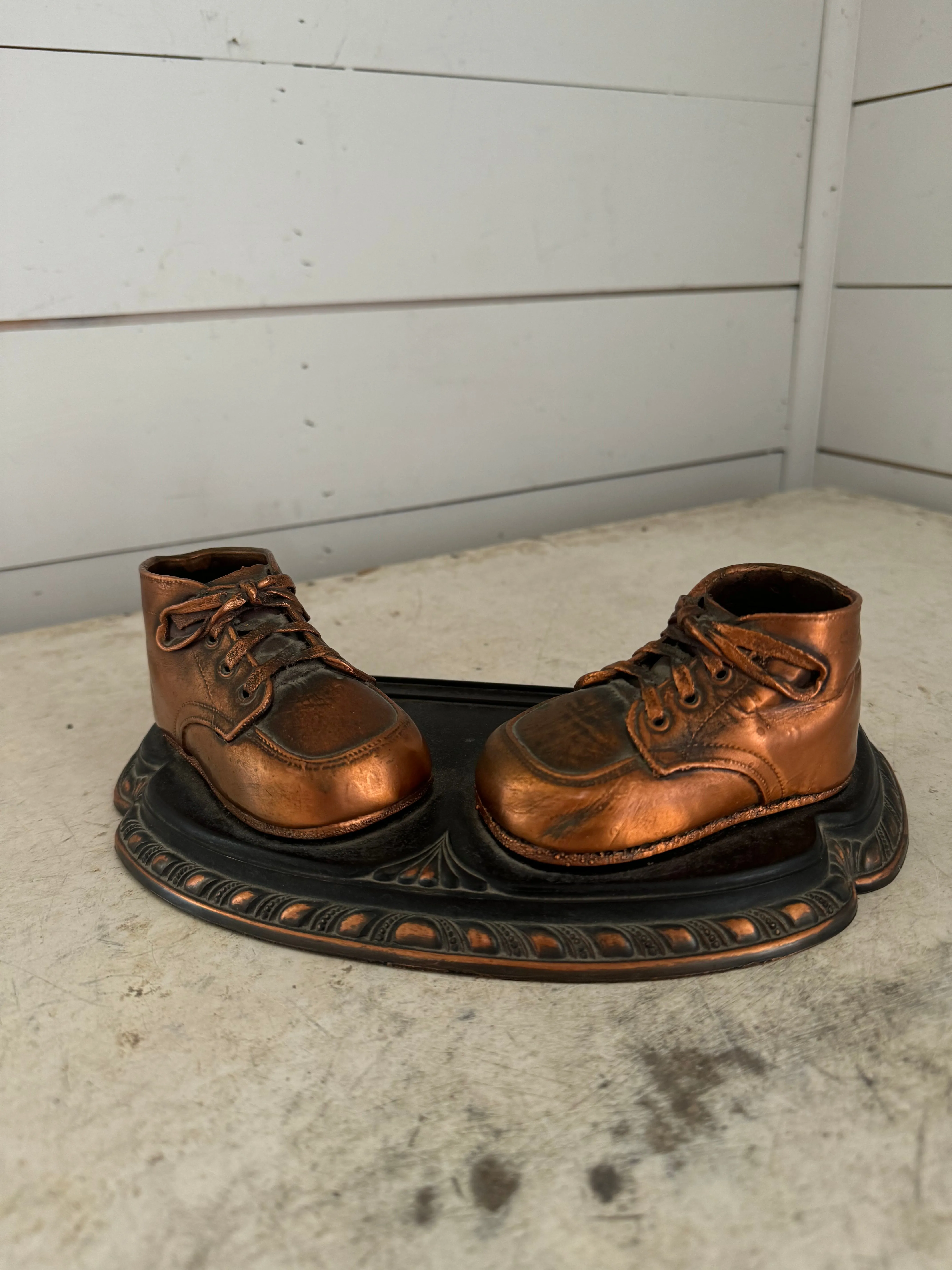 Set of Bronze Baby Shoes