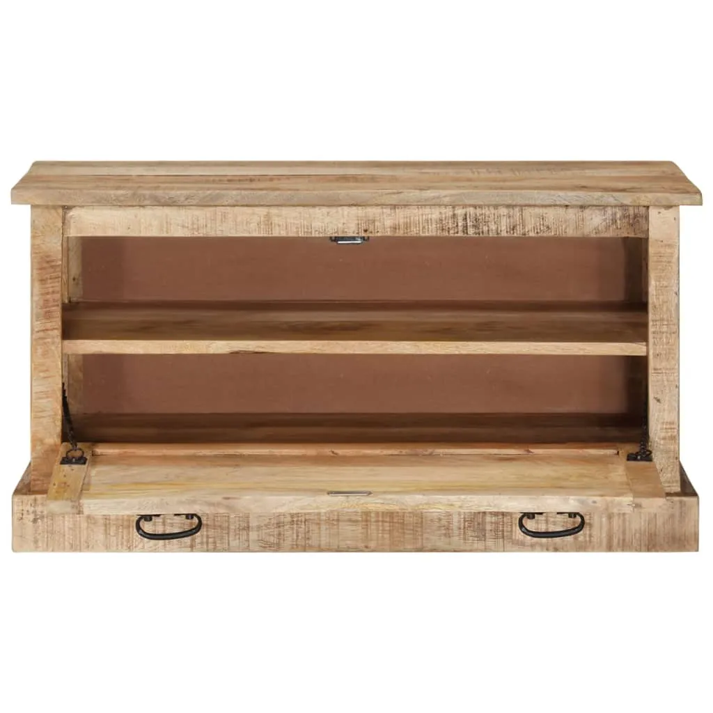 Shoe Storage Bench 85x40x45 cm Solid Mango Wood