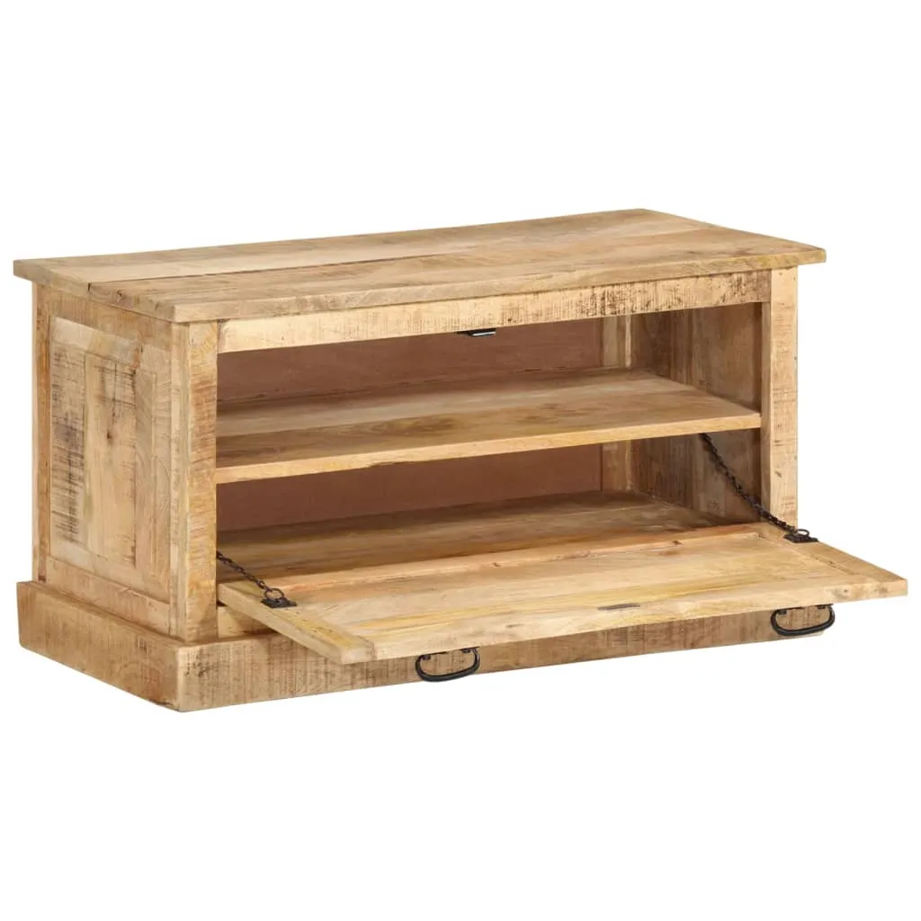 Shoe Storage Bench 85x40x45 cm Solid Mango Wood