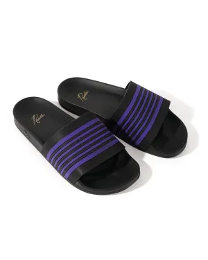 Shower Sandals - Black/Purple - Track Line