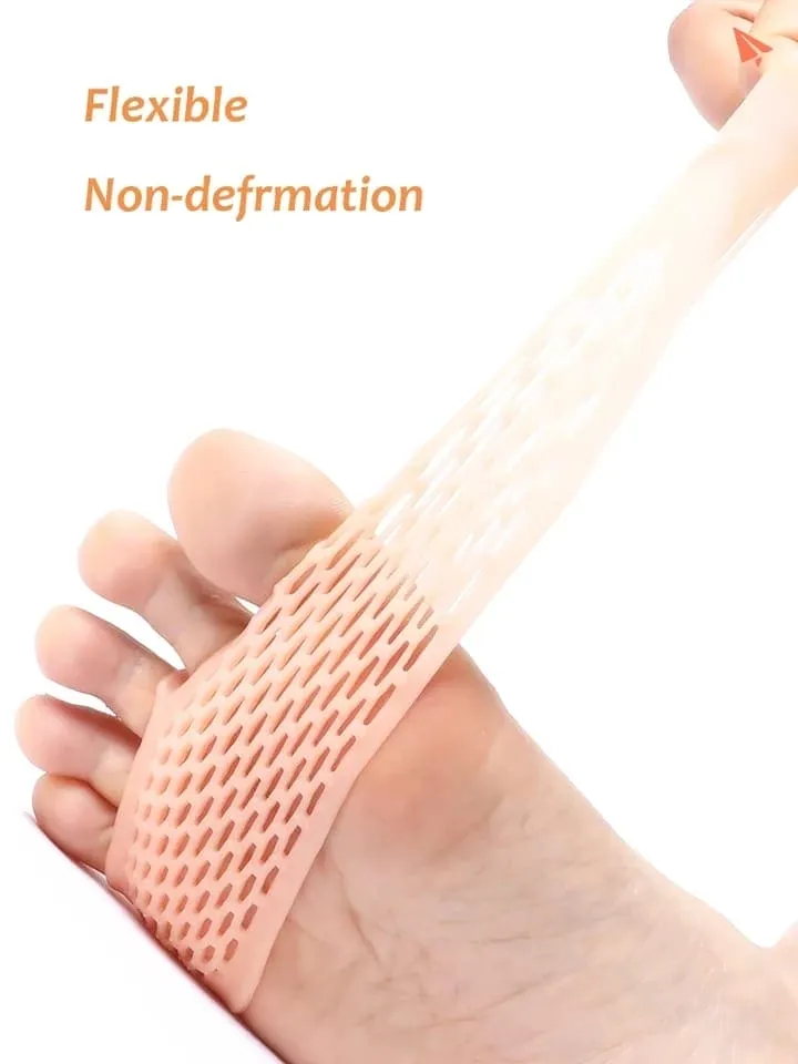 Silicone Honeycomb Forefeet Cover, Forefoot Antiskid Pad Gel, Breathable Soft Toes Protector, High Heel Shoes Pad Insoles, Breathable Health Care Shoe Insole Massage