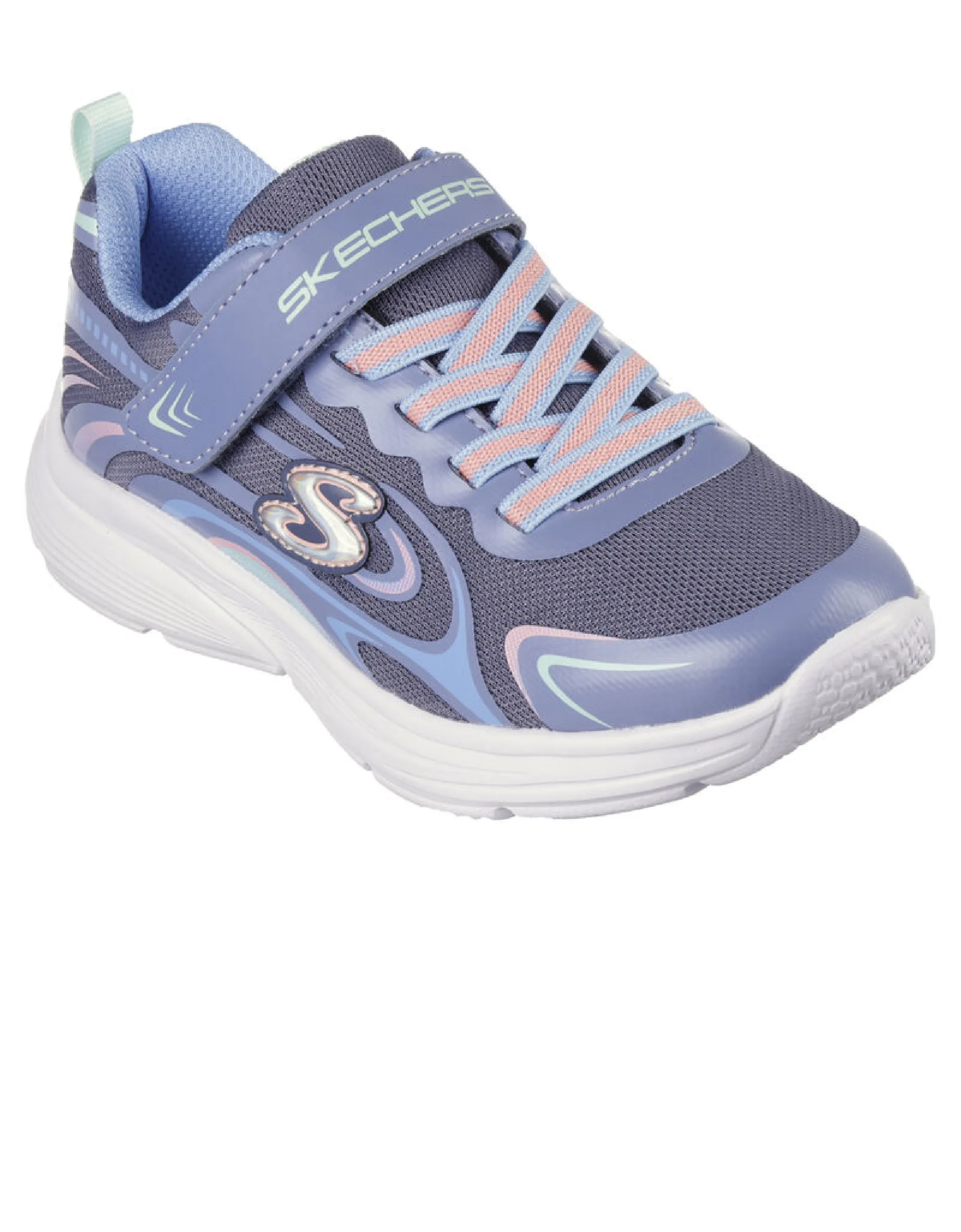 Skechers 303520L CCMT Wavy Lites - Eureka Shine Charcoal Multi