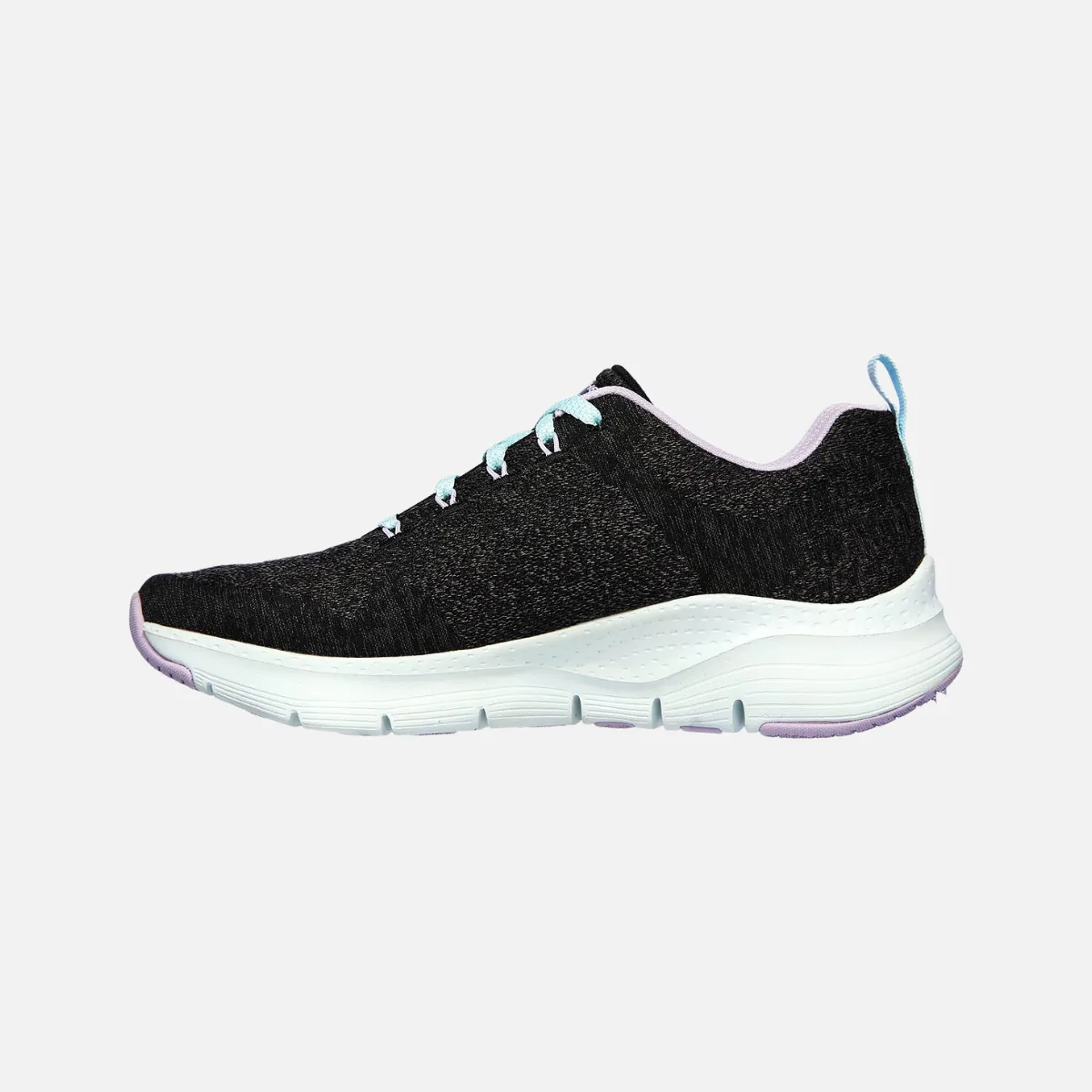 Skechers ARCH FIT-COMFY WAVE Women's Lifestyle Shoes -Black/Lavender