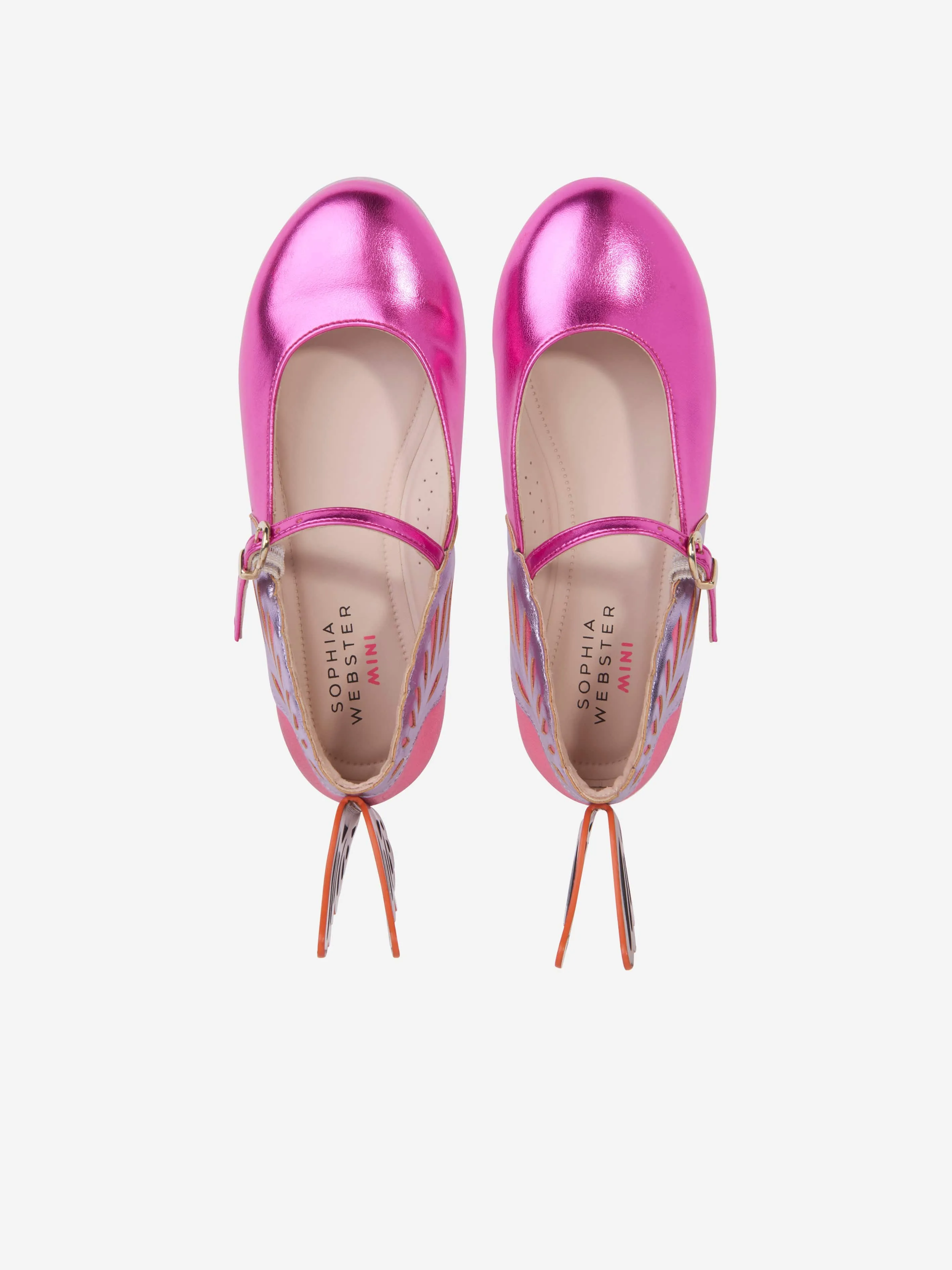 Sophia Webster Girls Leather Heavenly Shoes in Pink