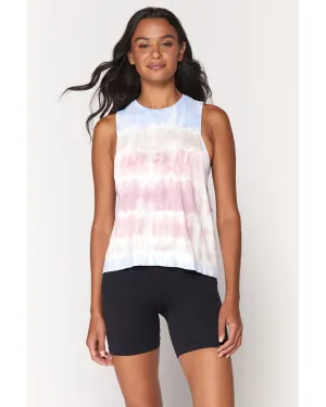 Spiritual Gangster Dream Active Flow Tank Top - SP13611018 - Womens - Seashell Tie Dye