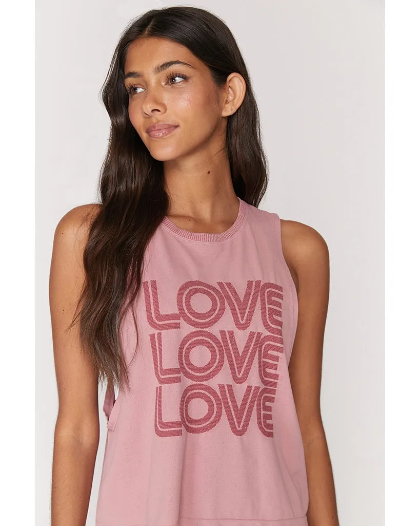 Spiritual Gangster Love Active Flow Tank - Womens - Rose