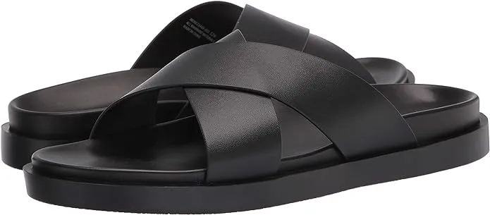 Stacy Adams Men's Montel Cross Strap Slide Sandal Loafer