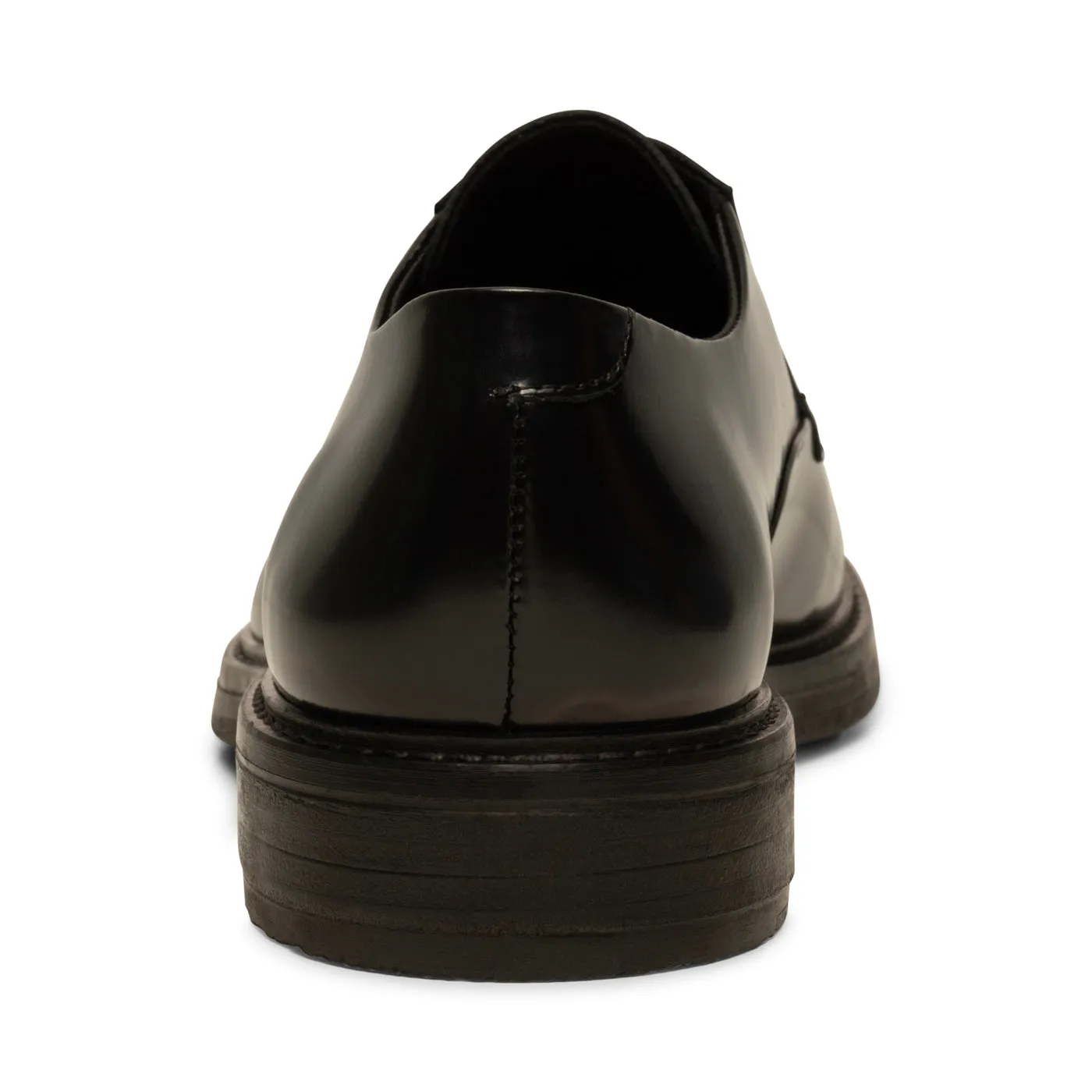 Stanley derby polido leather - BLACK